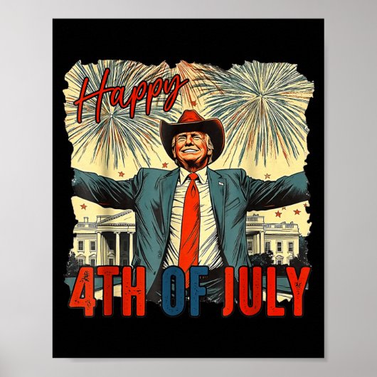 Grappige gelukkige 4 juli Onafhankelijkheidsdag Poster (Voorkant)