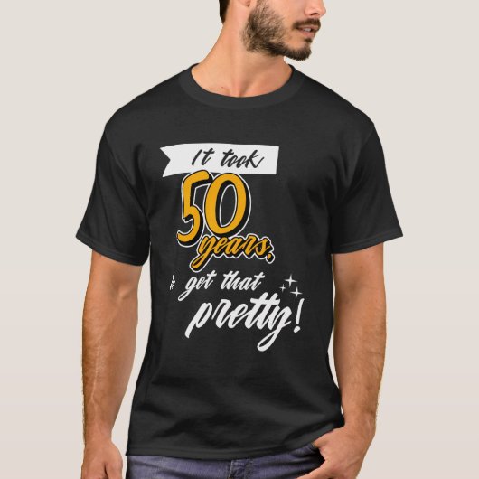 Grappige gelukkige 50ste verjaardag Vijftig jaar o T-shirt (Voorkant)