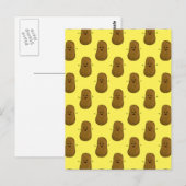 Grappige Gelukkige Aardappels Briefkaart (Voorkant / Achterkant)
