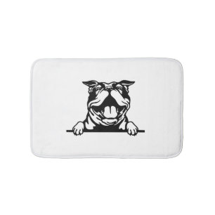 Grappige gelukkige Bulldog Badmat