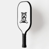 Grappige gelukkige Bulldog Pickleball Paddle (Links)