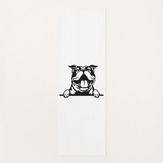 Grappige gelukkige Bulldog Yogamat (Voorkant)