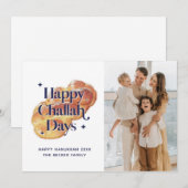 Grappige Gelukkige Challah Dagen Hanukkah Familie  Feestdagenkaart (Voorkant / Achterkant)