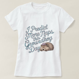 Grappige Gelukkige Dag Van De Bosmarmot T-shirt