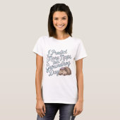 Grappige Gelukkige Dag Van De Bosmarmot T-shirt (Voorkant volledig)