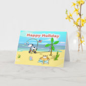 Grappige gelukkige de dagkaart van de kaart (Gele Bloem)