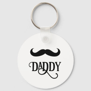 Grappige gelukkige eerste Vaderdag papa aangepast Sleutelhanger