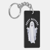 Grappige gelukkige geest sleutelhanger (Voorkant Links)