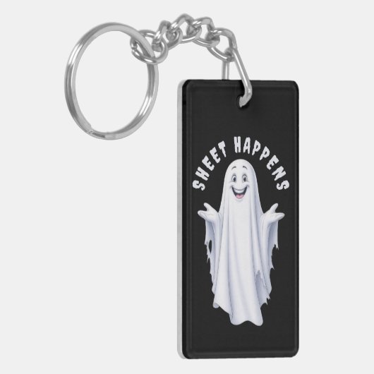 Grappige gelukkige geest sleutelhanger (Voorkant Links)