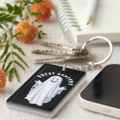 Grappige gelukkige geest sleutelhanger (Voorkant Rechts)