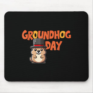 Grappige Gelukkige Groundhog Dag 2 Februari Phils  Muismat