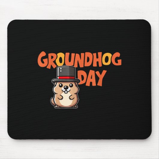 Grappige Gelukkige Groundhog Dag 2 Februari Phils Muismat (Voorkant)