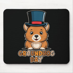 Grappige Gelukkige Groundhog Dag 2 Februari Phils Muismat