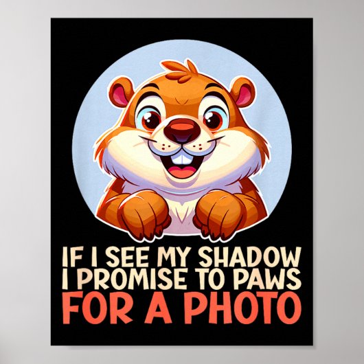 Grappige Gelukkige Groundhog Day 2 Februari Phils  Poster (Voorkant)