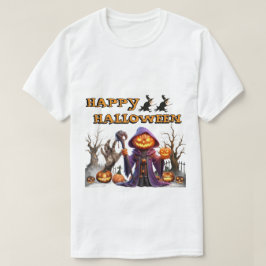 Grappige Gelukkige Halloween Pompoen Heks Hallowee T-shirt