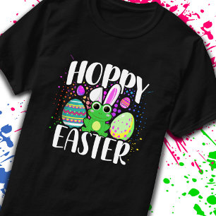 Grappige Gelukkige Hoppige Pasen Eieren Mooie Kikk T-shirt
