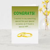 Grappige gelukkige huwelijksverjaardag kaart (Gele Bloem)