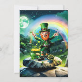 Grappige gelukkige kabouter kaart (Achterkant)