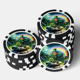 Grappige gelukkige kabouter poker chips