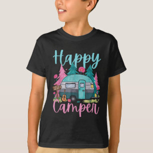 Grappige Gelukkige Kampeerder Kampeer Kleding Trai T-shirt