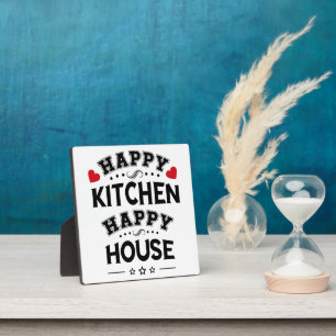 Grappige Gelukkige Keuken Gelukkig Huis Fotoplaat