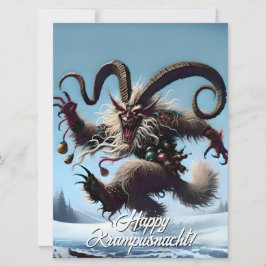 Grappige Gelukkige Krampusnacht Feestdagenkaart
