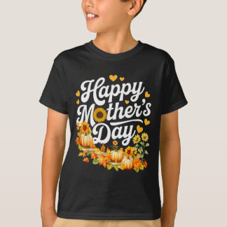 Grappige gelukkige Moederdag leuke bloemen voor vr T-shirt