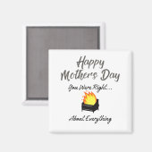 Grappige Gelukkige Moederdag magneet (Voorkant / Achterkant)