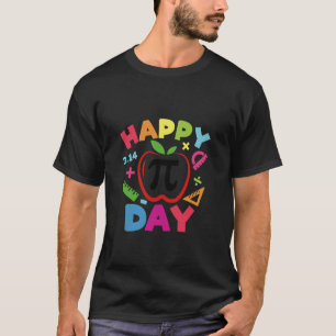 Grappige Gelukkige Pi Dag Wiskunde Docent Pi Symbo T-shirt