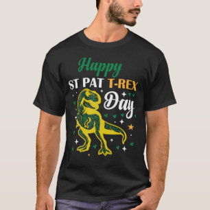 Grappige Gelukkige St. Pat Trex Dag T-shirt