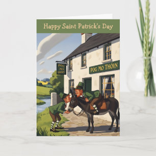Grappige Gelukkige St. Patrick's Dag Kaart