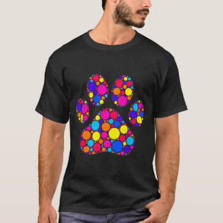 Grappige Gelukkige Stip Dag Poes Hond Kleurrijke S T-shirt