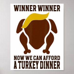 Grappige Gelukkige Thanksgiving Trump T-shirts Uni Poster