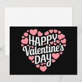 Grappige Gelukkige Valentijnsdag Hart Liefde Valen Feestdagenkaart (Voorkant / Achterkant)