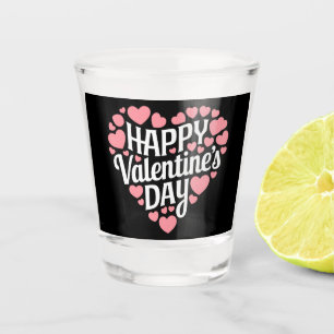 Grappige Gelukkige Valentijnsdag Hart Liefde Valen Shot Glas