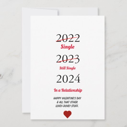 Grappige gelukkige Valentijnsdag vakantiekaart Feestdagenkaart (Voorkant)