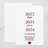 Grappige gelukkige Valentijnsdag vakantiekaart Feestdagenkaart (Voorkant / Achterkant)