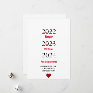 Grappige gelukkige Valentijnsdag Vakantiekaart Feestdagenkaart
