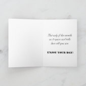 Grappige gelukkige verjaardag belediging kaart (Binnen)