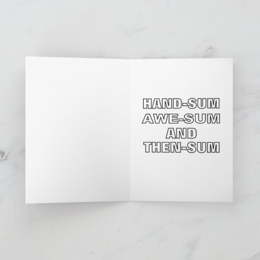 grappige gelukkige verjaardag neef kaart (Binnen)