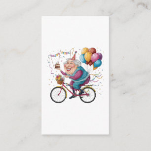 Grappige Gelukkige Verjaardag Oma Cadeau Fietsen O Informatiekaartje