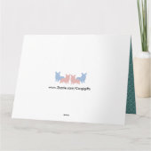 Grappige Gelukkige Verjaardag Tricolor Corgi Kaart (Achterkant)