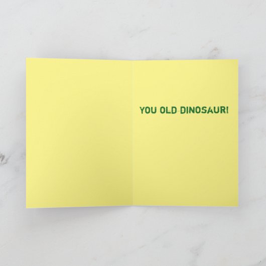 Grappige "Gelukkige Verjaardag" "u oude Kaart (Binnen)