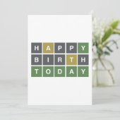 Grappige Gelukkige Verjaardag Vandaag Wereld Feestdagenkaart (Staand voorkant)