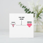 Grappige Gelukkige Verjaardag voor Haar Grappige V Kaart (Staand voorkant)