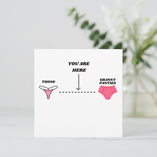 Grappige Gelukkige Verjaardag voor Haar Grappige V Kaart (Staand voorkant)