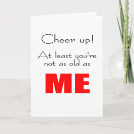 Grappige gelukkige verjaardag wens leeftijd vergel kaart