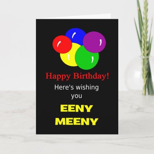 Grappige gelukkige verjaardagswens kaart (Voorkant)