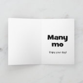 Grappige gelukkige verjaardagswens kaart (Binnen)