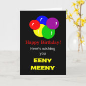 Grappige gelukkige verjaardagswens kaart (Gele Bloem)